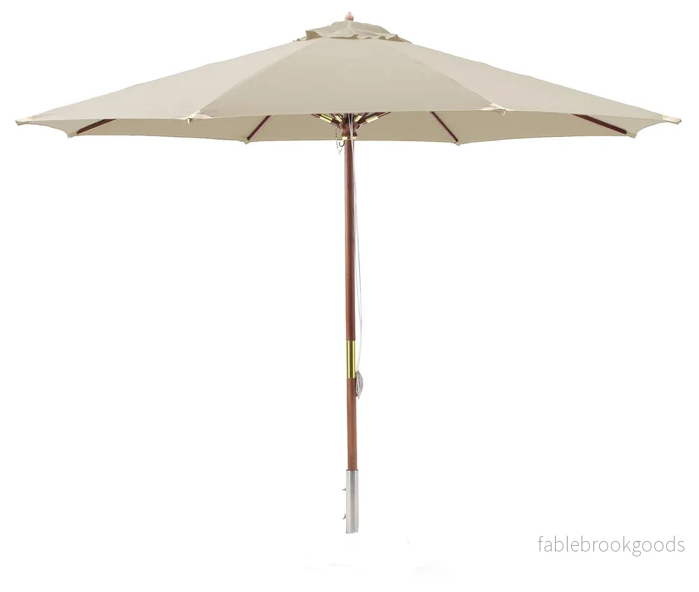 Trä 300 cm Hillerstorp Lyxparasoll Trä 300 cm Hillerstorp Lyxparasoll