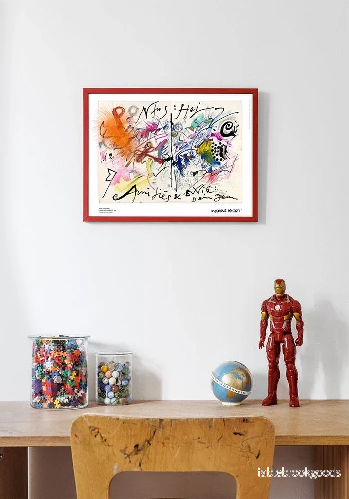 Poster: Jean Tinguely, Collage på Club meny - Bild 2