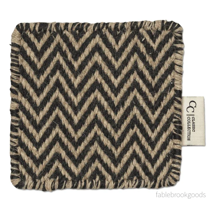 Mattprov Herringbone Svart/Natur Mattprov Herringbone Svart/Natur