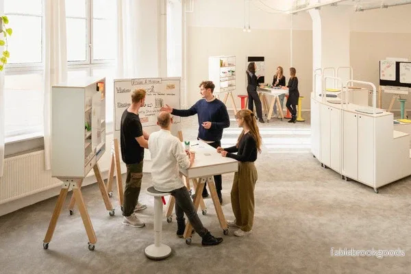 TEAMDESK ståskrivbord med förvaringsutrymme - Bild 2