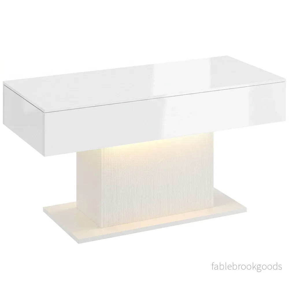 LED-soffbord, RGB, högblankt vitt, 2 lådor