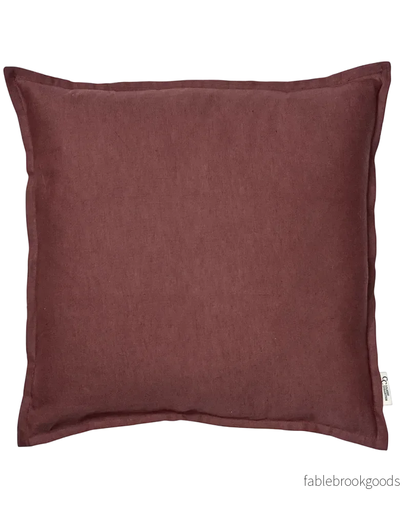 Kuddfodral Classic Linen Burgundy Kuddfodral Classic Linen Burgundy