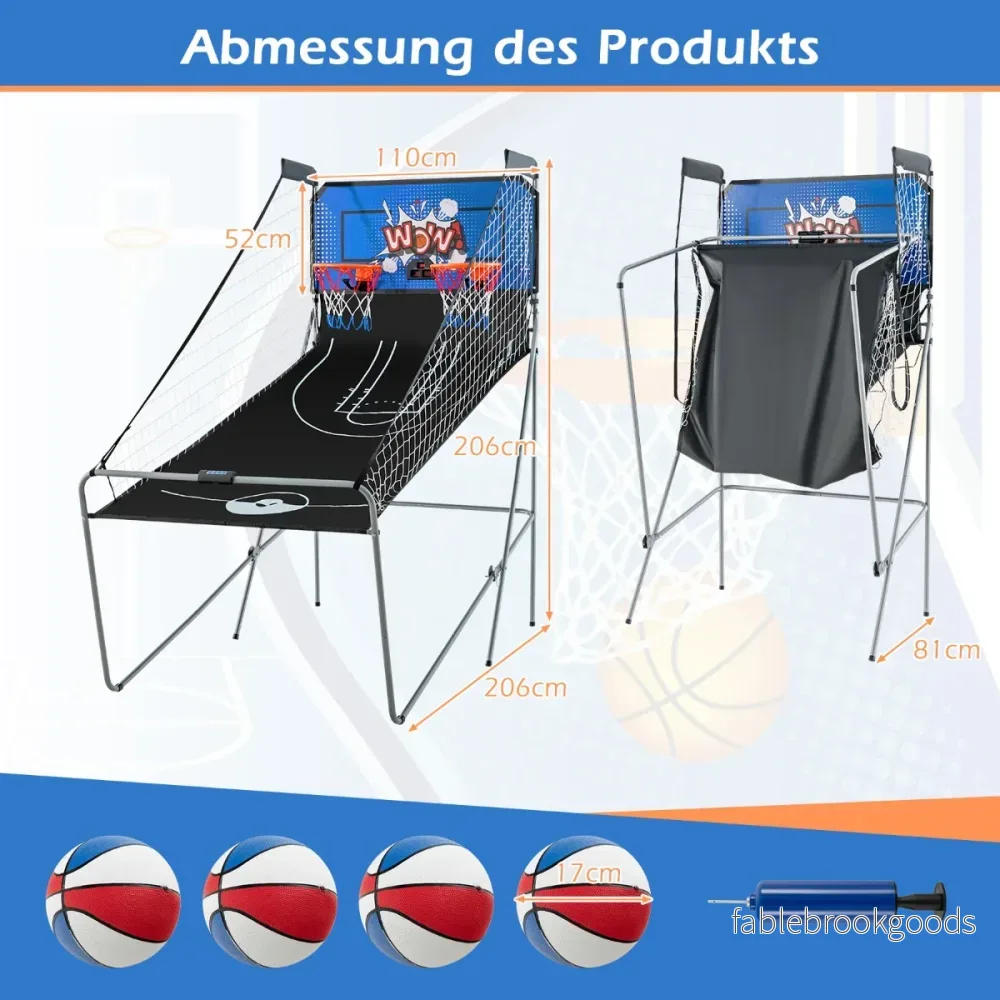 i – Basketautomat Fällbar Elektrisk Basketställning Skjutmaskin – 8 1 – Blå - Bild 2