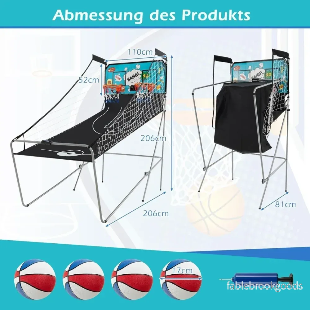 i – Basketautomat Fällbar Elektrisk Basketställning Skjutmaskin – 8 1 – Grön - Bild 2