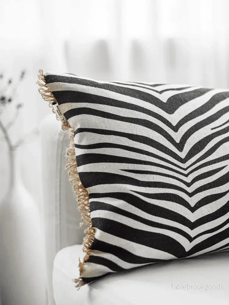 Kudde Zebra Svart - Bild 3
