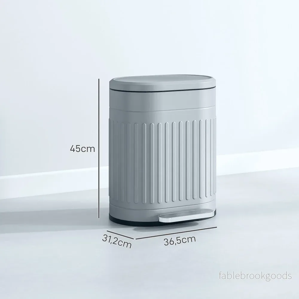 20L pedalhink i metall, mjukstängande, avtagbar insats - Bild 3