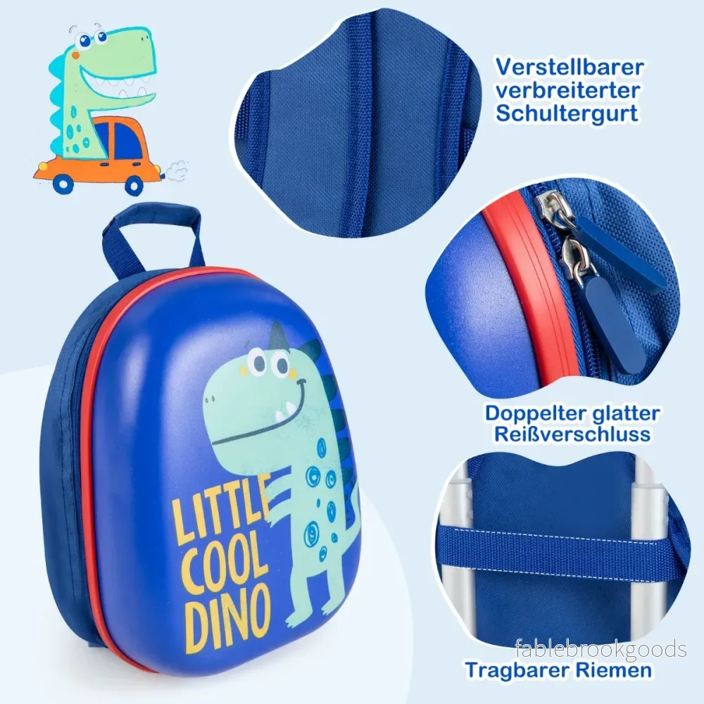 delat – barnbagageset Handbagage och ryggsäckset – 2 – Blå - Bild 3