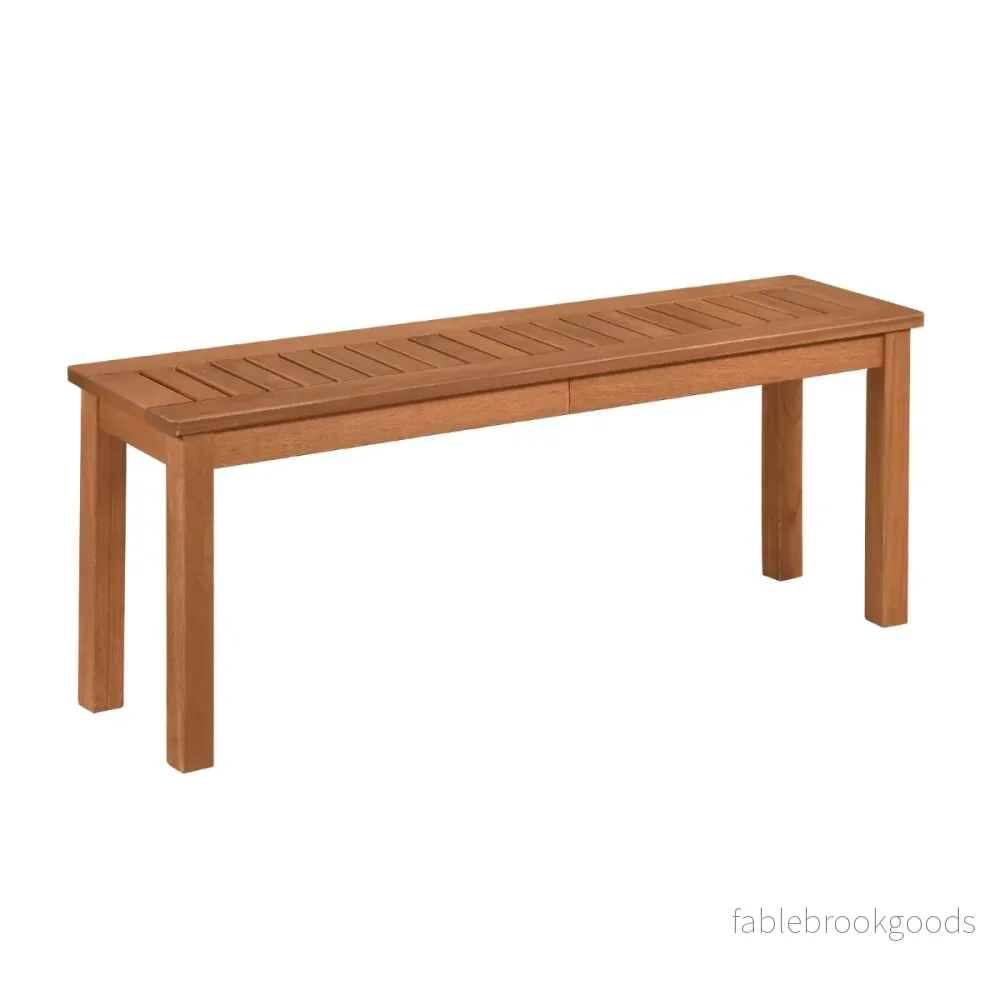 sits – träbänk utan ryggstöd, trädgårdsbank i trä, väderbeständig, blombänk – 2 120 x 30,5 x 47 cm – Natur