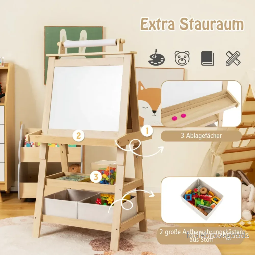 i – barnstafli dubbelsidig whiteboard och svarta tavla ritpapper Naturligt – 3 1 – Natur - Bild 3