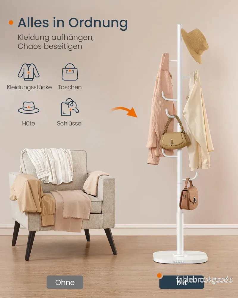 Klädhängare – Kaktusform – Stål – Molnvit - Bild 3
