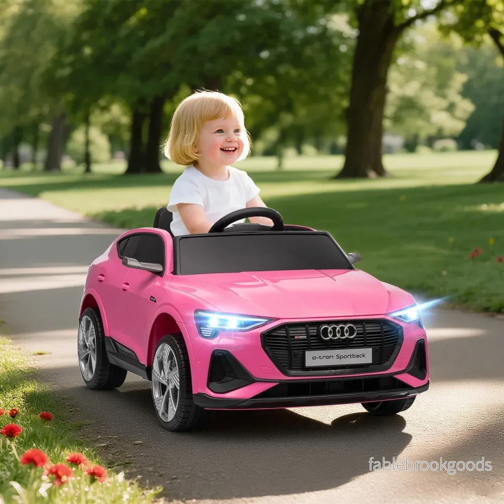 Audi E-tron Elbil för Barn, 12V, Fjärrkontroll - Bild 2