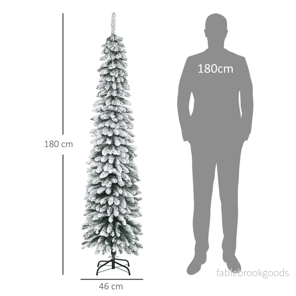Konstgjord julgran, 180 cm, snöiga grenar, inomhusbruk - Bild 3