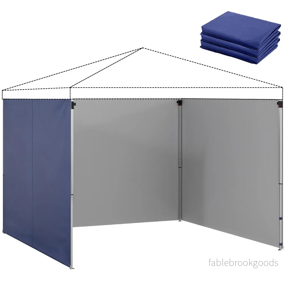 Sidoväggar till paviljonger, 3x3m, UPF 50+ Oxfordtyg