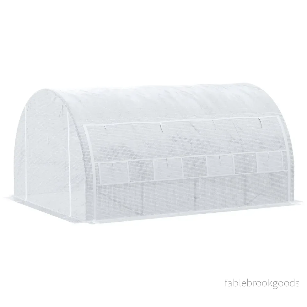 UV-skyddad växthusfilm, 3,97×3,02x2m, vindtät, vit UV-skyddad växthusfilm, 3,97×3,02x2m, vindtät, vit