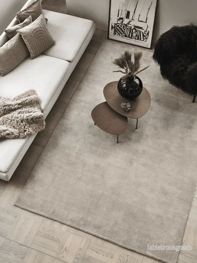 Måttanpassad Matta Solid Beige - Bild 2