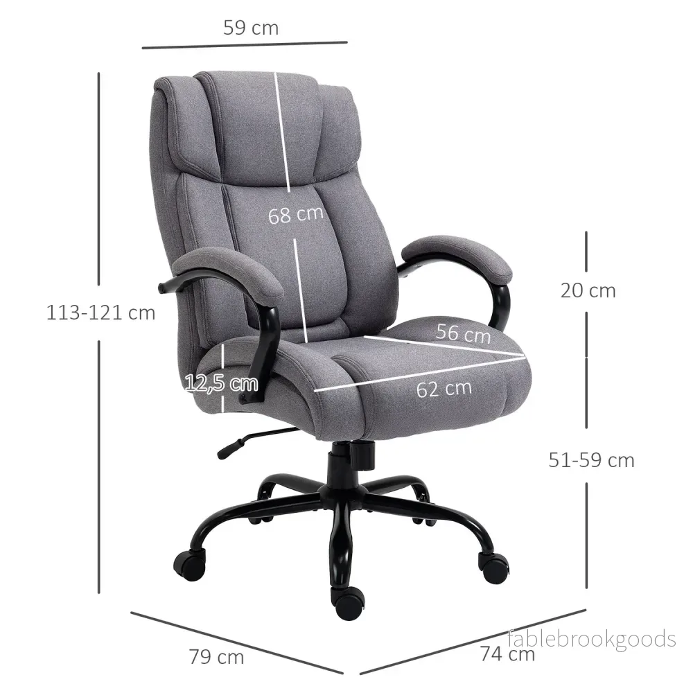 Ergonomisk kontorsspelstol – vridbar, 220 kg kapacitet - Bild 3