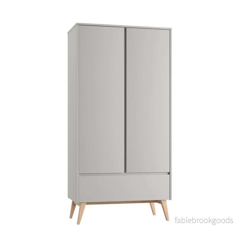 Sara 2-door wardrobe + 1 drawer wardrobe Grey color - Bild 3