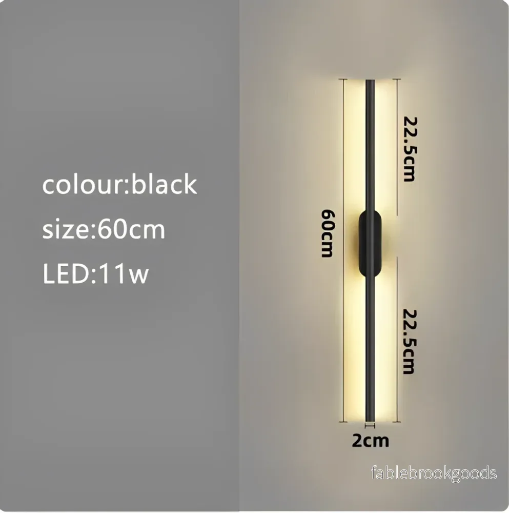 Modern Gold LED Wall Light for Bedroom and Stairs - Bild 2