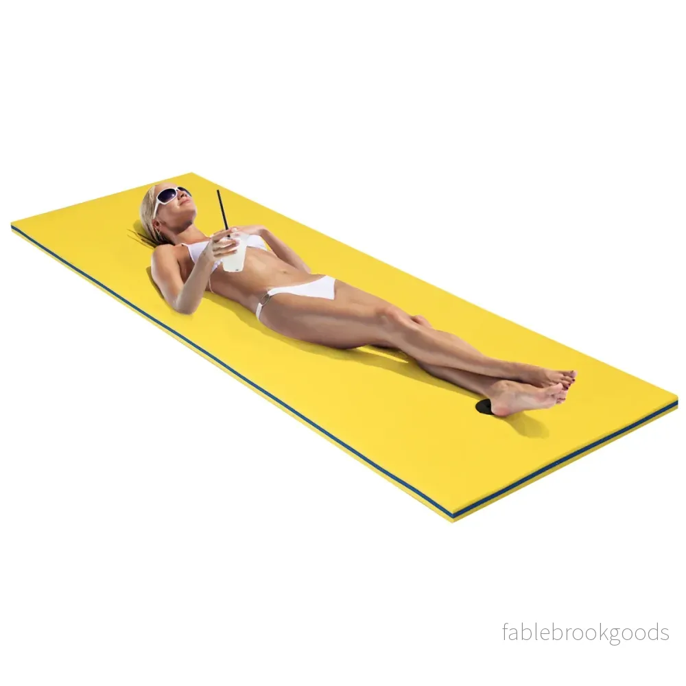 Vattenmatta – Flytmatta Vattenbädd Vattenmadrass Flytande ö Lastkapacitet – 60 kg 210 x 66 cm – Färgglad - Bild 3