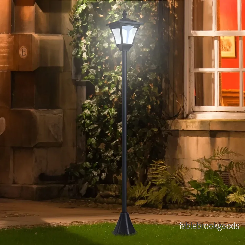 Solar Path Light med 10-lumen LED, svart, 120cm - Bild 2