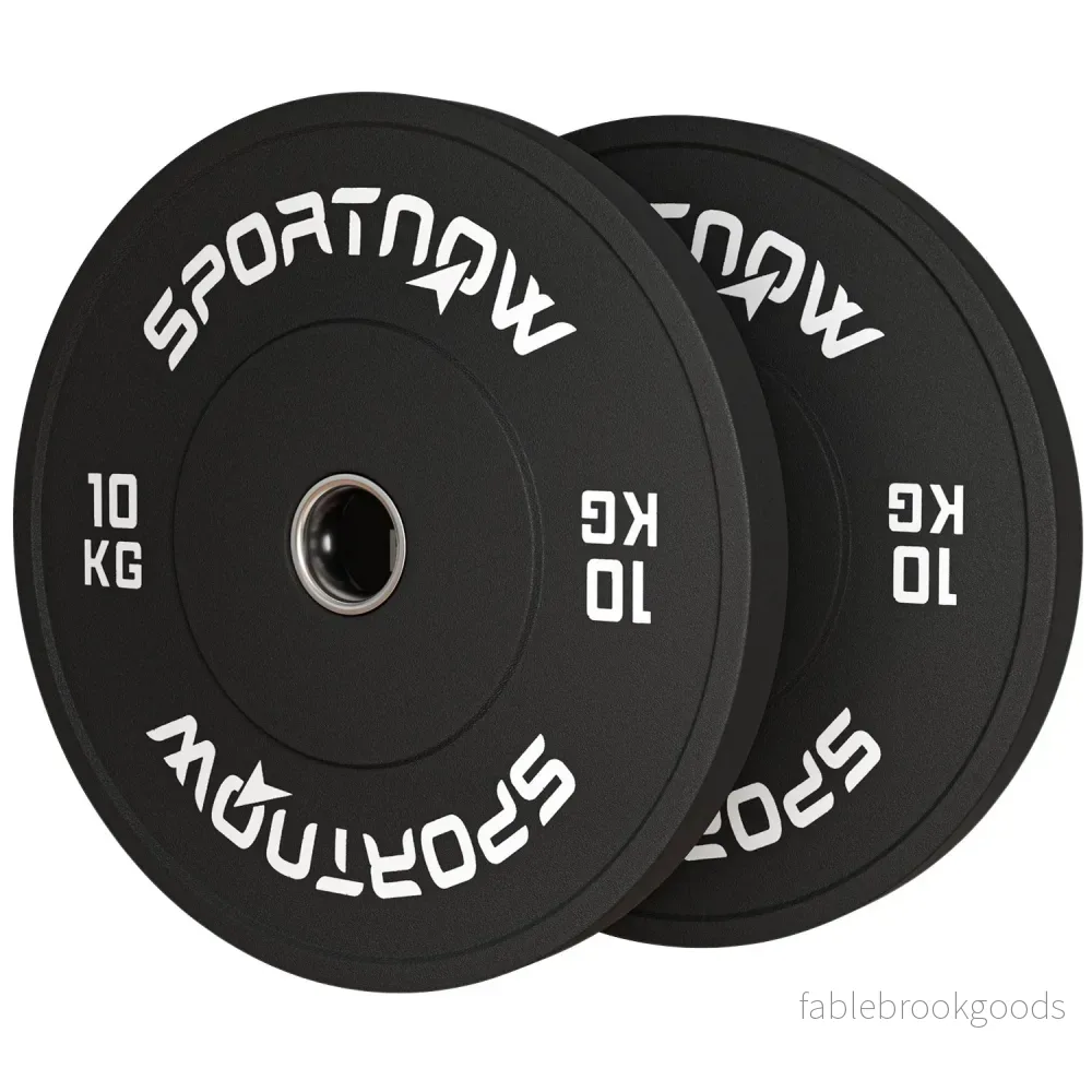 Hantel Viktskivor Set, 2x10kg, Ø 50mm, Svart
