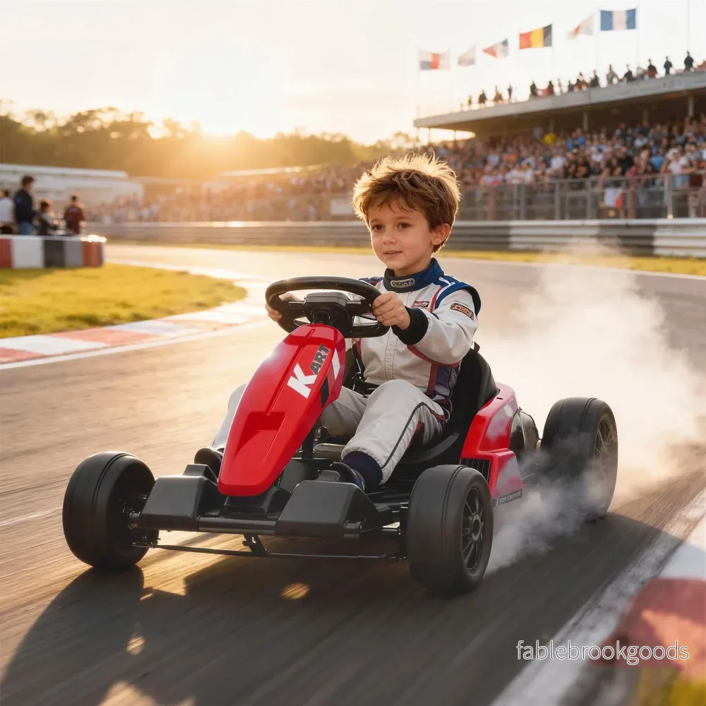 24V elektrisk gokart, driftläge, justerbar sits, åldrar 6-12 - Bild 2
