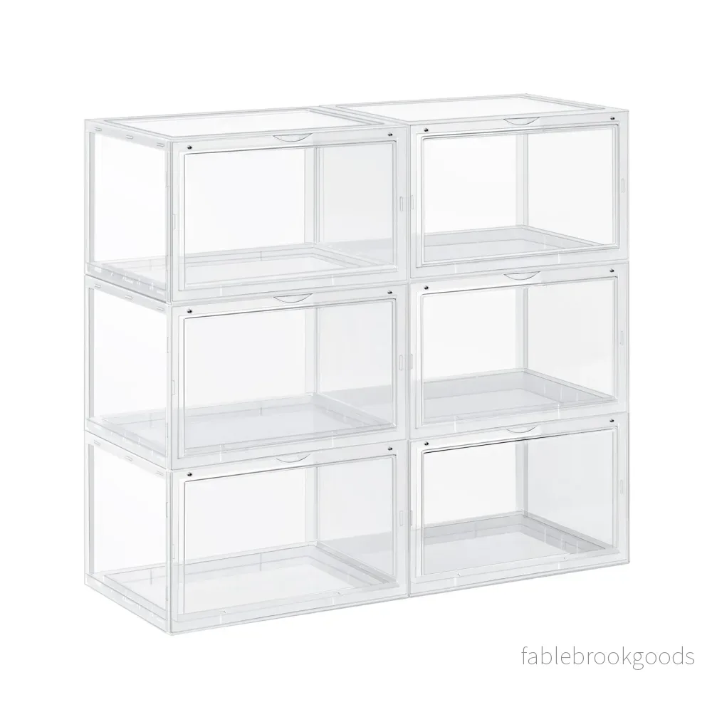 Skokartonger – Set om 6 – Staplingsbar – Klar - Bild 2