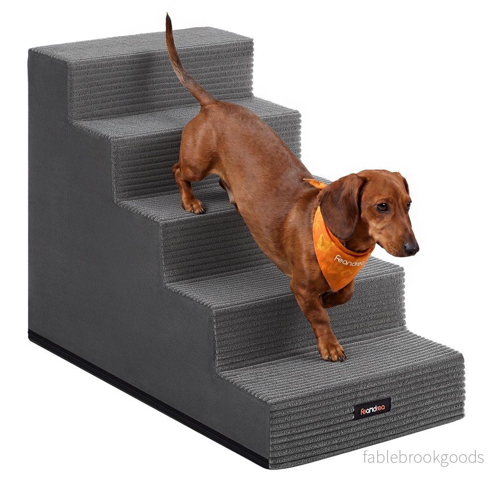 Hondentrap – Met Antislip Treden – Voor Kleine Honden – Loodgrijs – 76 x 40 x 57 cm Hondentrap – Met Antislip Treden – Voor Kleine Honden – Loodgrijs – 76 x 40 x 57 cm