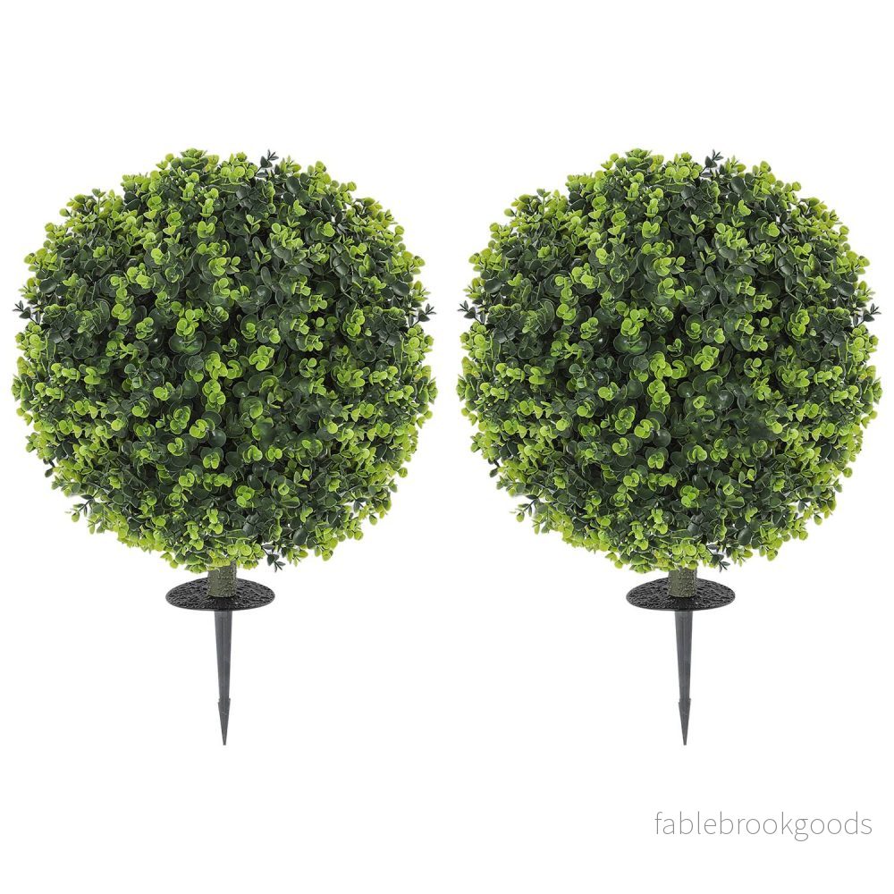 Konstgjorda buxbomsbollar, 40cm, realistisk plastdekor Konstgjorda buxbomsbollar, 40cm, realistisk plastdekor