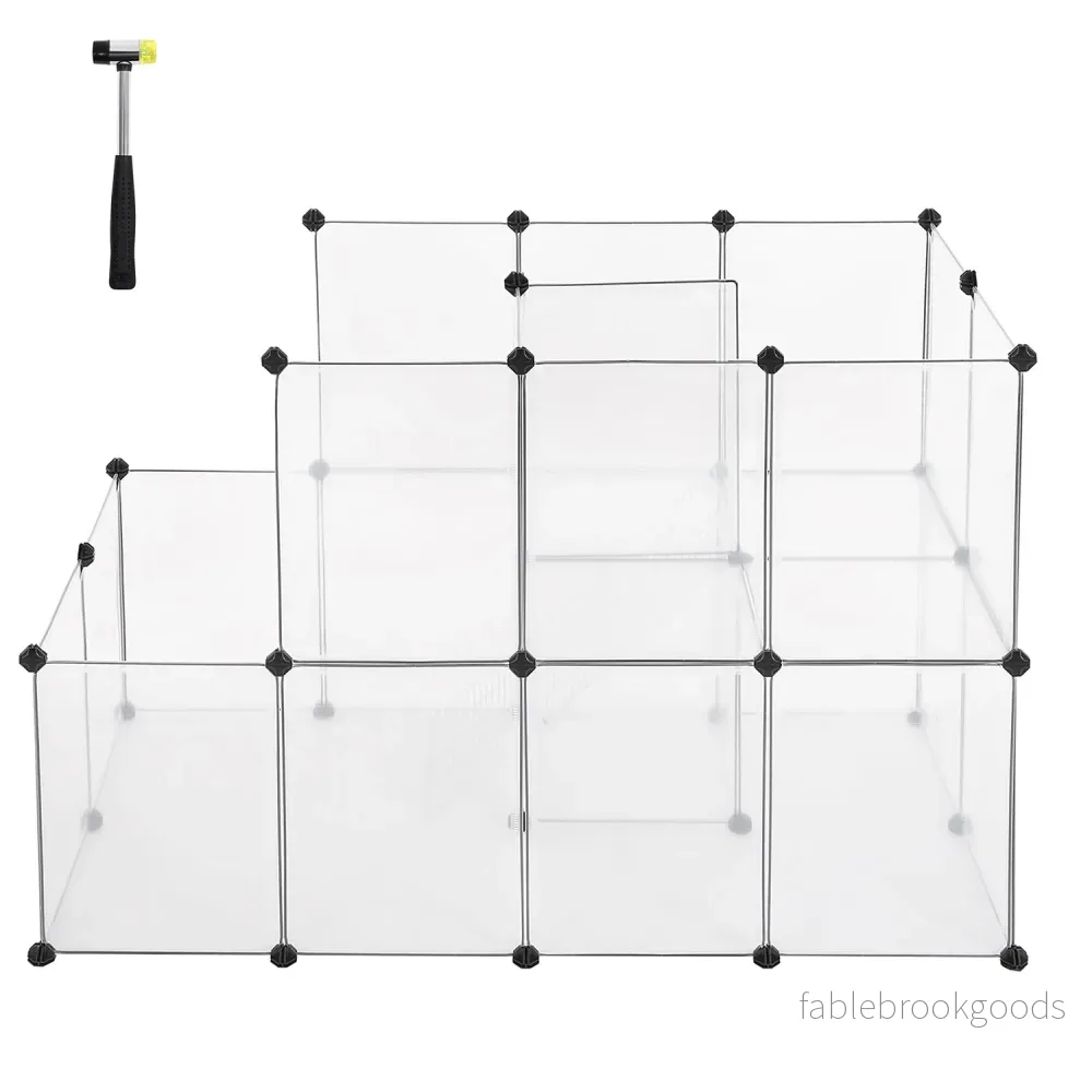 Djurbur – Modulär bur för gnagare – Transparent - Bild 2