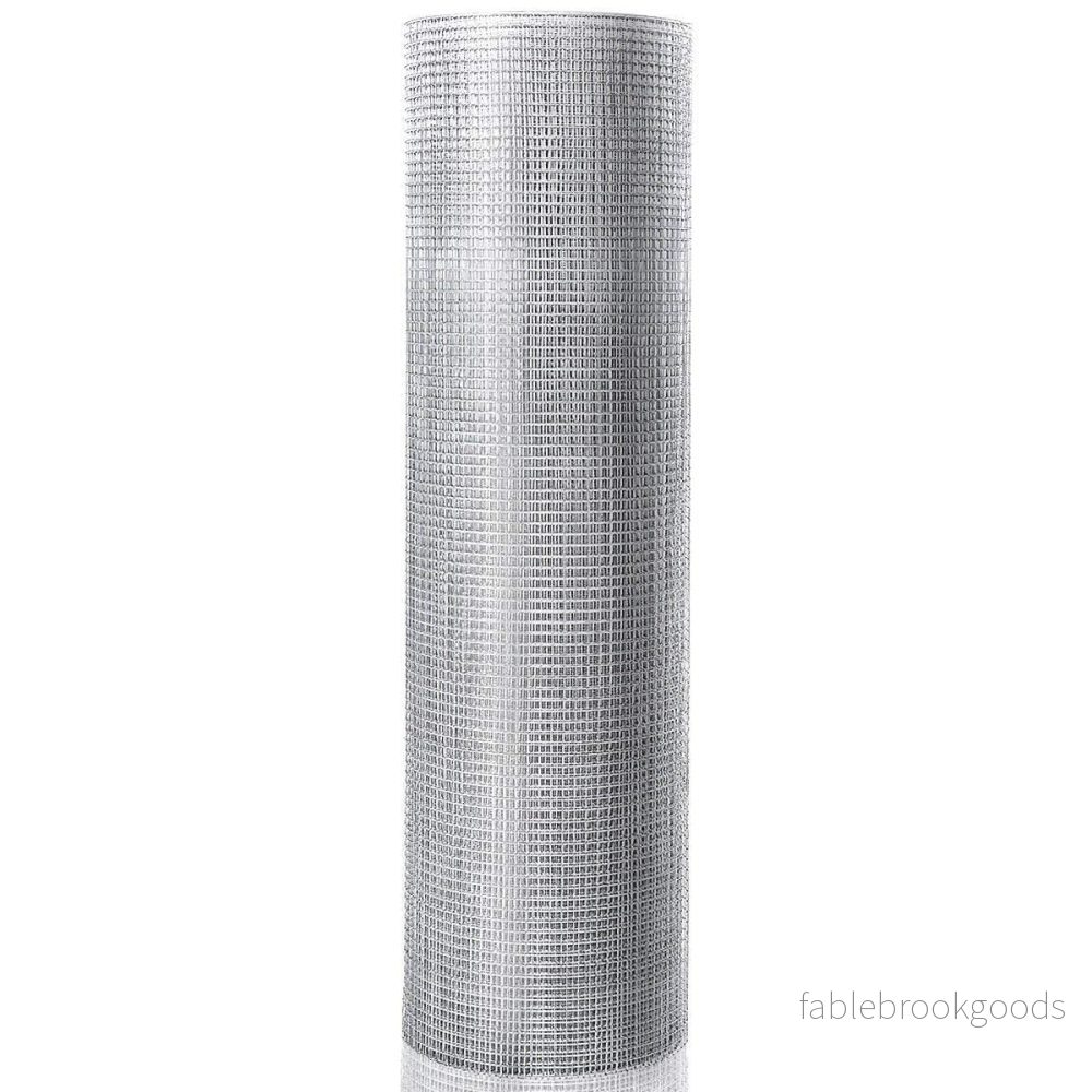 Öppningsbar – voljärtrådsnät gauge metallnät för fruktträdgård/djurhägn – 23 1 x 15 m 7 mm – Silver
