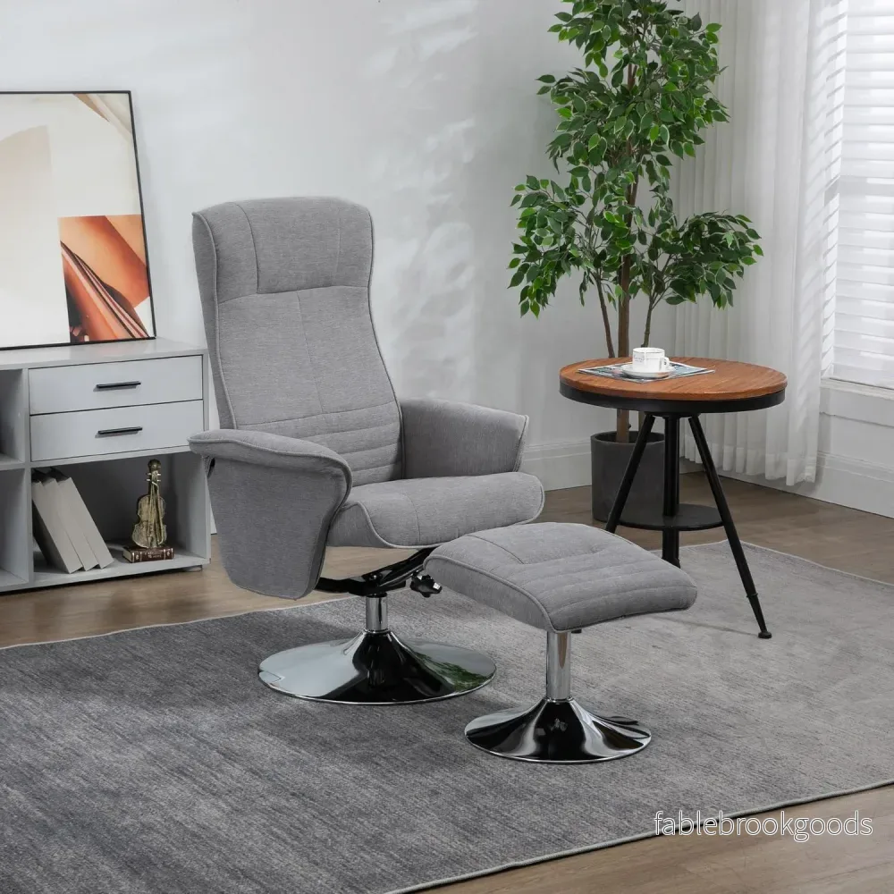 Velvet Grey Liggande TV-stol, Vridbar, Stöder 150 kg - Bild 2