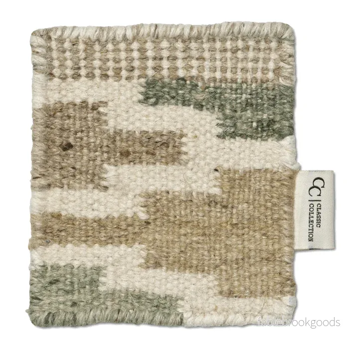 Mattprov Korsnes Grön/Beige Mattprov Korsnes Grön/Beige