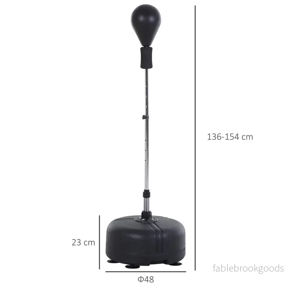 Justerbart stansbollsställ med handskar, 136-154 cm – Svart - Bild 3
