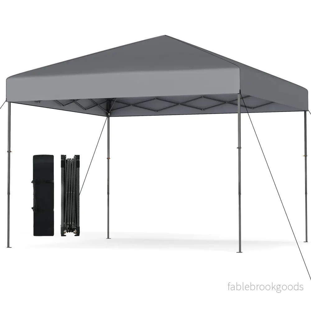 Pop – up paviljong med bärväska och UV50+ Höj sänkbar – 3 x 3 m – Grå