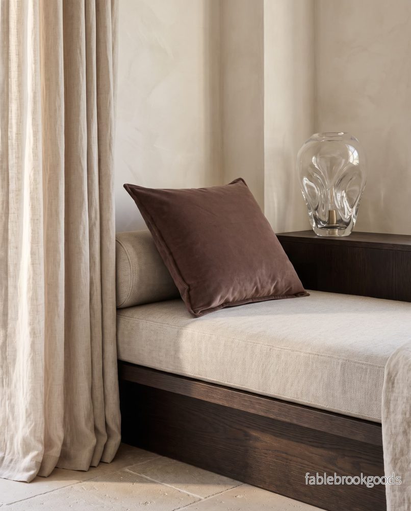 Kuddfodral Classic Velvet Brun - Bild 3