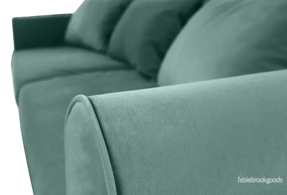Turku 4-seater sofa/sofa bed Exclusive Velvet, Light Petrolium removable & washable covers - Bild 3
