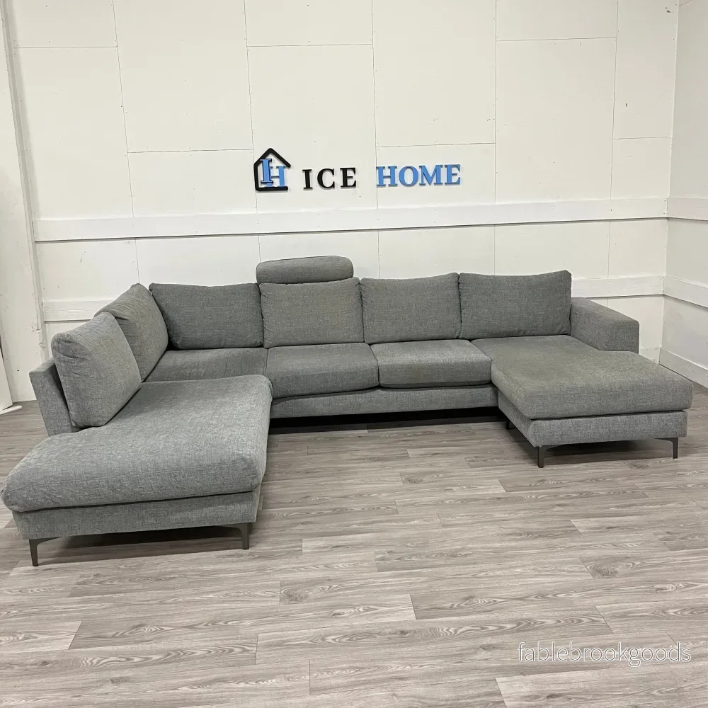 3-sits soffa med divan vänster och schäslong höger