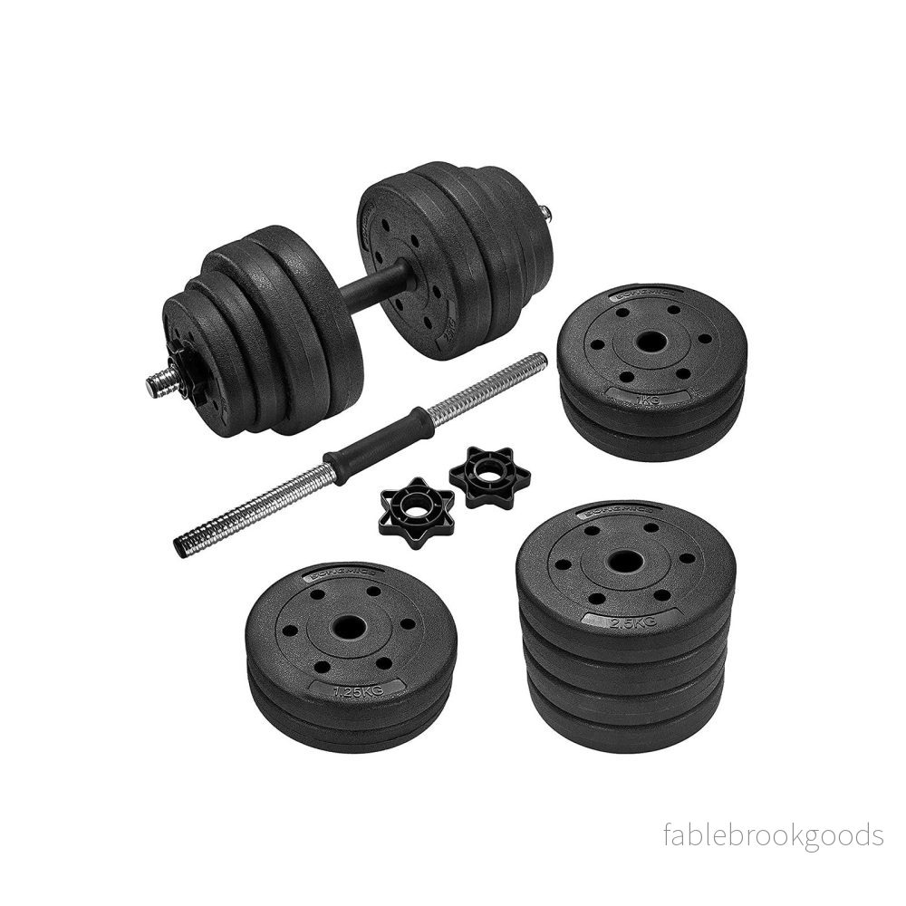 Hantelset – Justerbar vikt – Svart - Bild 2