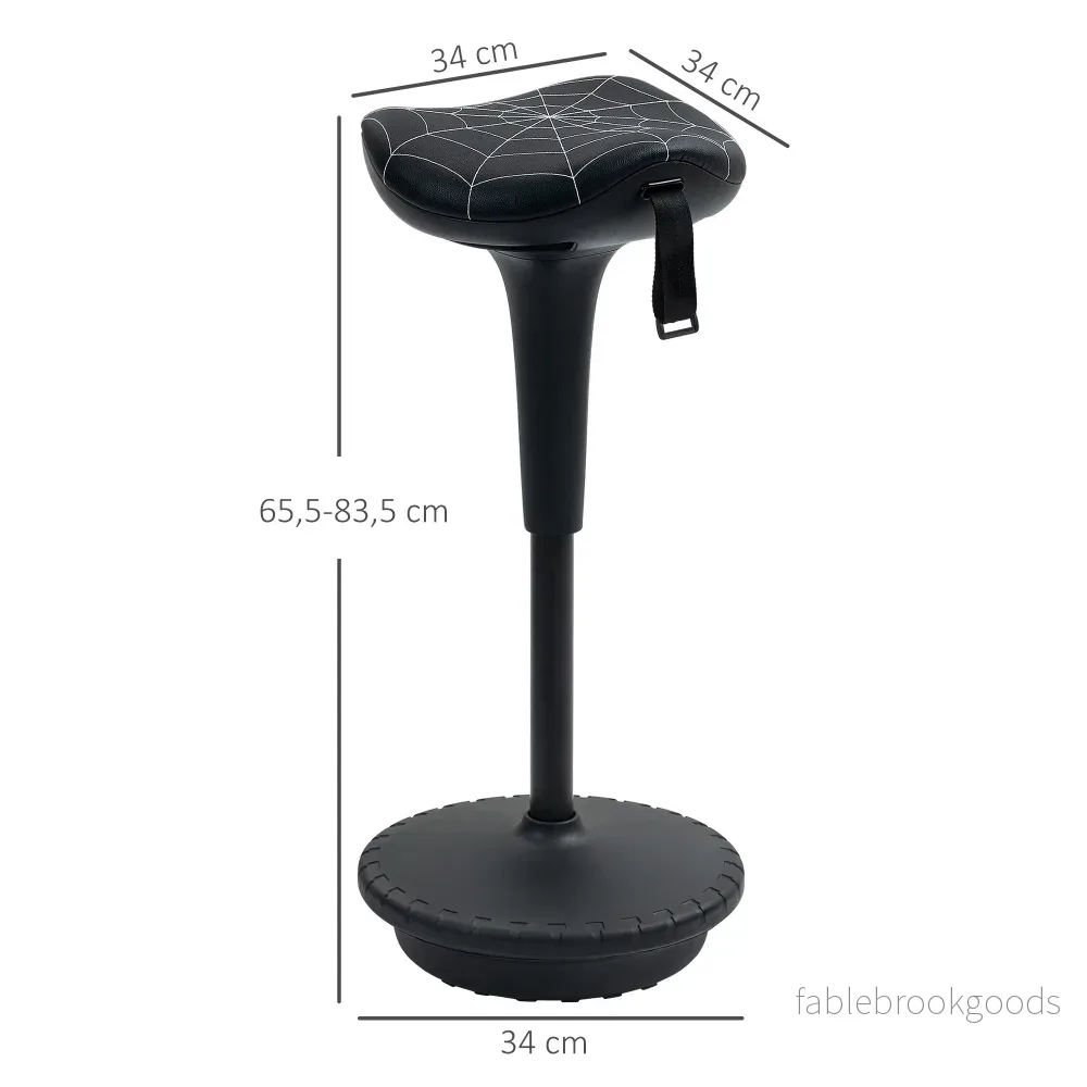 Ergonomisk ståpall med justerbar höjd, svart - Bild 3