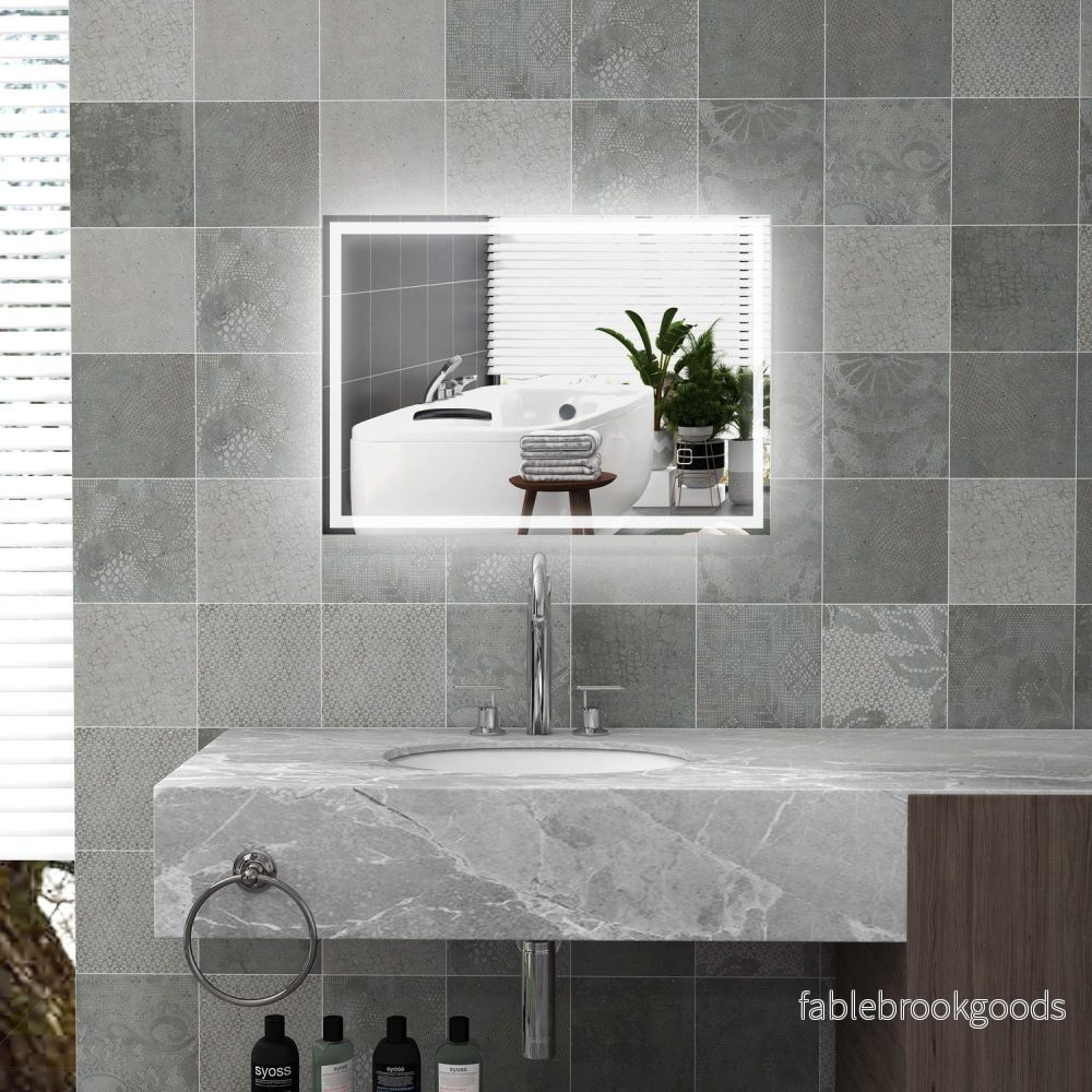 LED Badrumsspegel, 80x60cm, immafri, Touch Switch - Bild 2