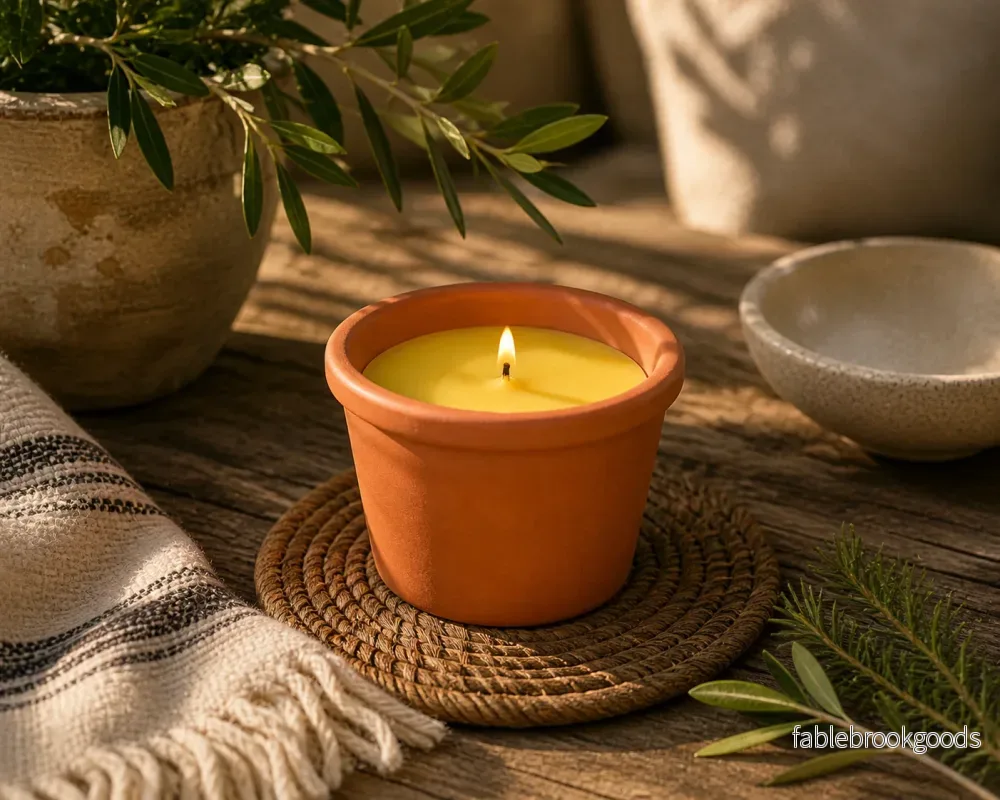 Doftljus Citronella Mini i terrakotta 60×75 mm från Roura - Bild 2