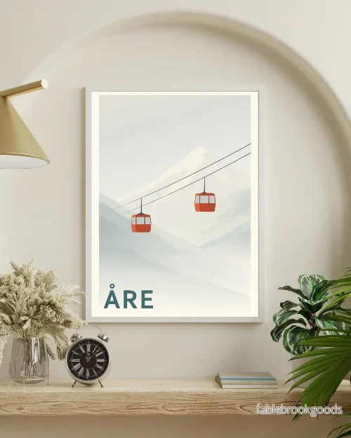 Grafiskt motiv kabinbanan - Åre poster - Bild 2