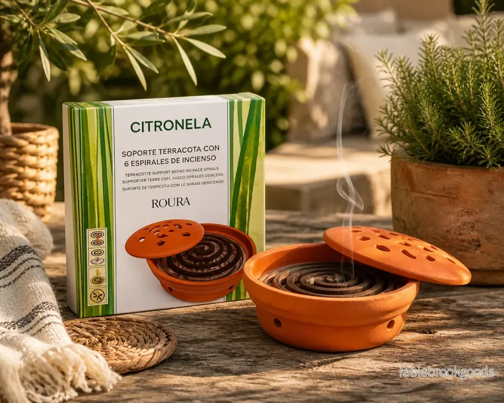 Myggspiral Citronella i terrakotta – 6-pack från Roura - Bild 2