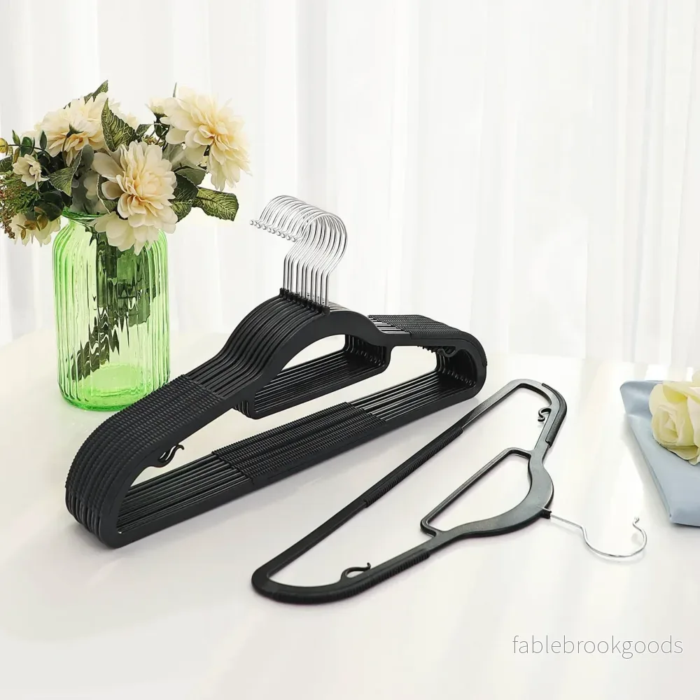 Klädhängare – Anti-slip – Set om 50 – Grå - Bild 3