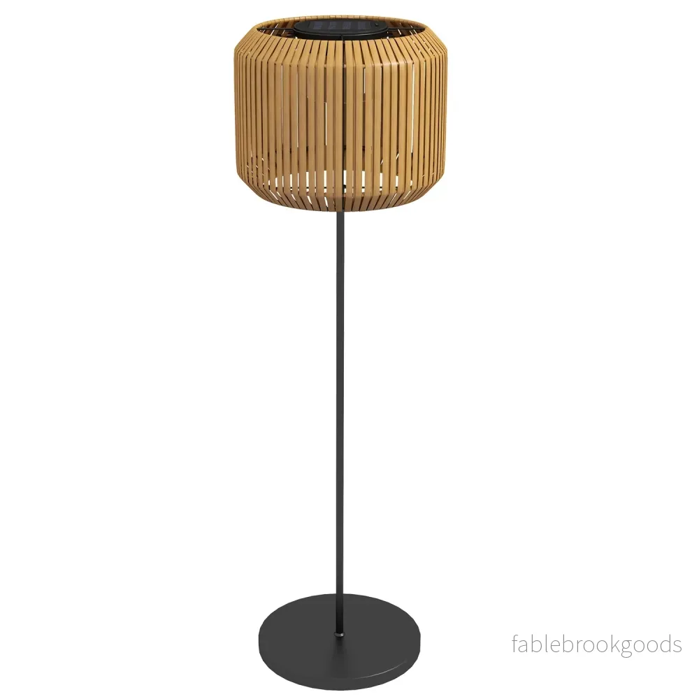 Solar rotting golvlampa, varmt ljus, automatisk på/av