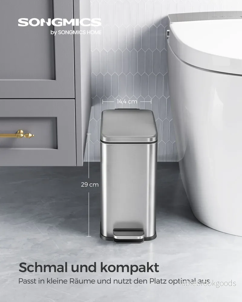 Kosmetikbehållare – 5 liter – Stål – Silver - Bild 2