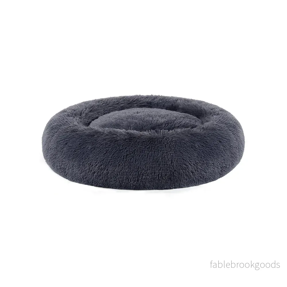 Hundbädd – mjukt fodrad – Ø 80 cm – grå Hundbädd – mjukt fodrad – Ø 80 cm – grå