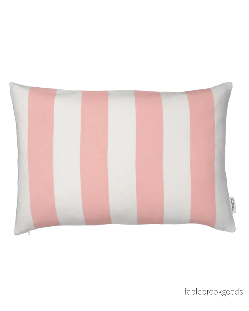 Kuddfodral Striped Rosa
