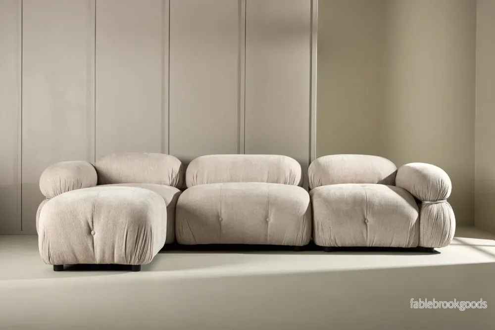 Mika Soffmodul Beige – Modern Skandinavisk Tygsoffa | Venture Home Mika Soffmodul Beige – Modern Skandinavisk Tygsoffa | Venture Home